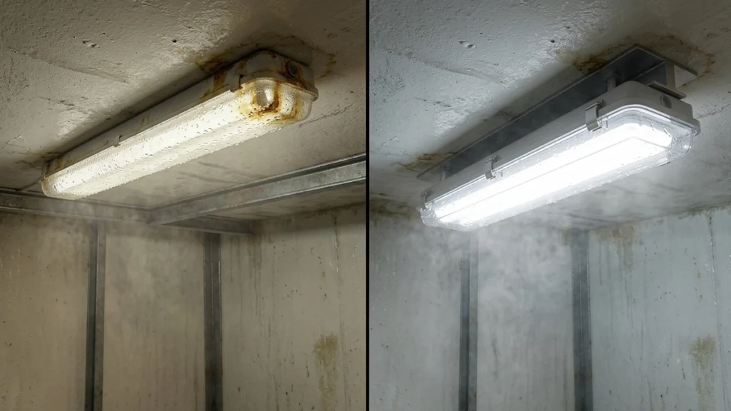 cold storage LED lighting India warehouse installation